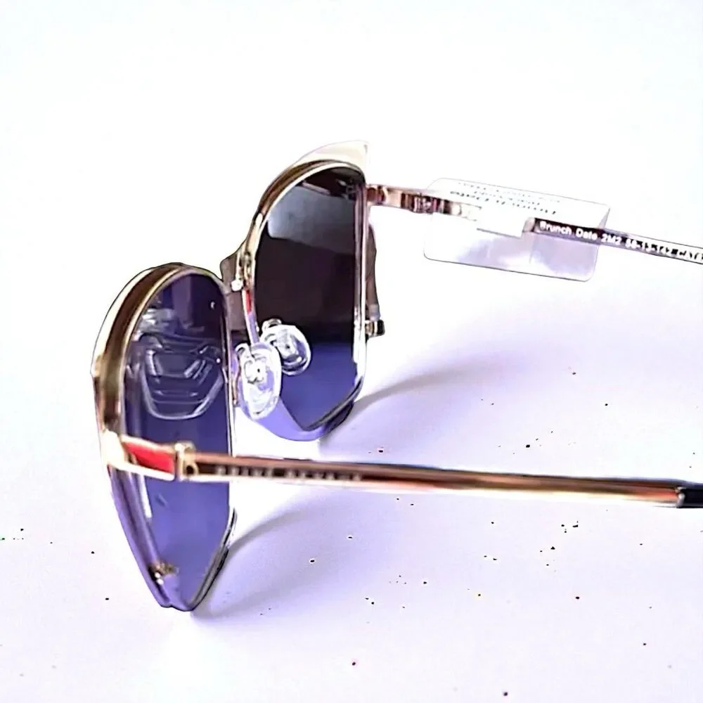 Prive Revaux Brunch Date Women's Sunglasses in Caviar Black & Gold New In Case